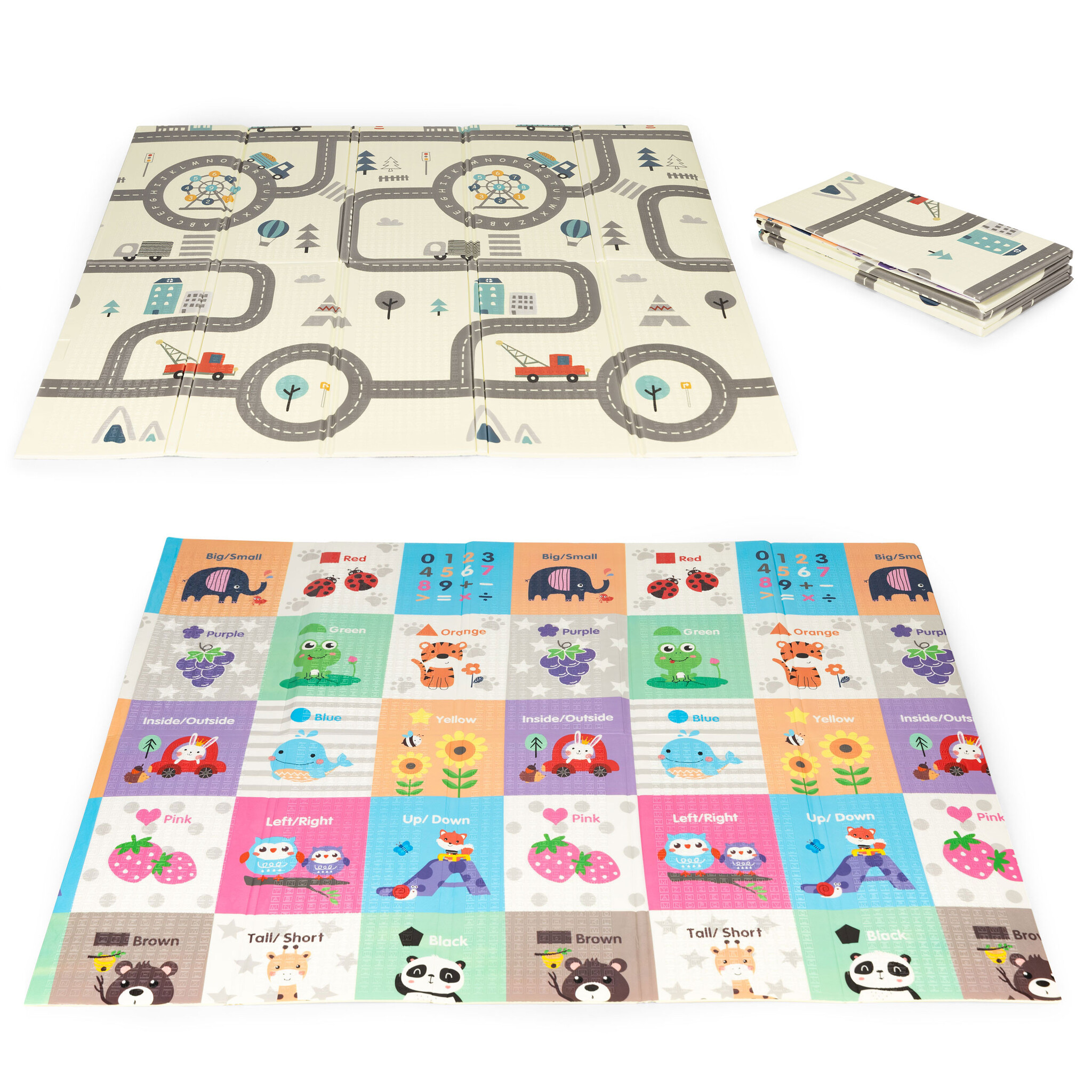 Speelkleed baby - speelmat - 178x198cm - met tas - dubbelzijdig