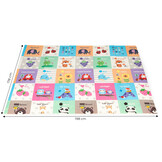 Speelkleed baby - speelmat - 178x198cm - met tas - dubbelzijdig