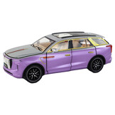 Bestuurbare auto - met geluid en rook - 21x6x7,5 cm - paars