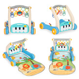 Baby gym - loopwagen - 2in1 - 72x46 cm - blauw