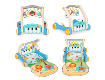 Baby gym - loopwagen - 2in1 - 72x46 cm - blauw