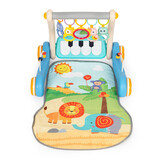 Baby gym - loopwagen - 2in1 - 72x46 cm - blauw