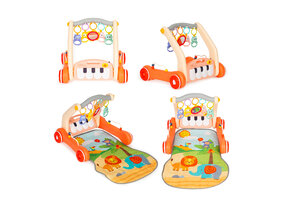 Baby gym - loopwagen - 2in1 - 72x46 cm - oranje