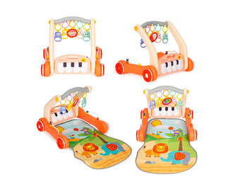 Baby gym - loopwagen - 2in1 - 72x46 cm - oranje