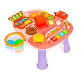 Loopwagen - activiteitentafel - 4-in-1 - 44x45x33cm - oranje