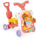 Loopwagen - activiteitentafel - 4-in-1 - 44x45x33cm - oranje