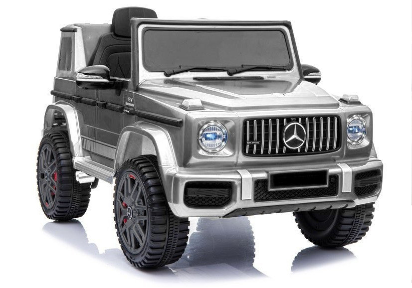 Elektrische kinderauto - Mercedes G63 - 120x75x67cm - zilver
