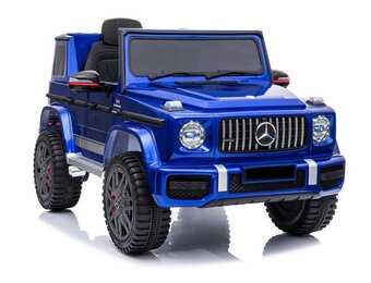 Elektrische kinderauto - Mercedes G63 - 120x75x67cm - blauw