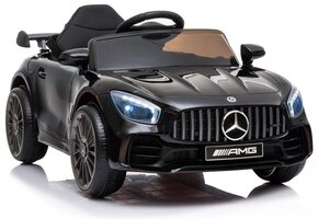 Elektrische kinderauto - Mercedes GTR - 99x55cm - 8km/u - zwart