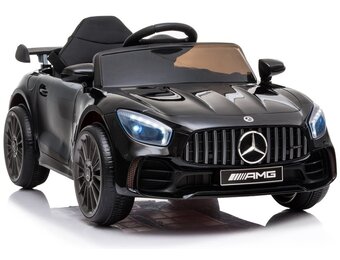 Elektrische kinderauto - Mercedes GTR - 99x55cm - 8km/u - zwart