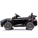 Elektrische kinderauto - Mercedes GTR - 99x55cm - 8km/u - zwart