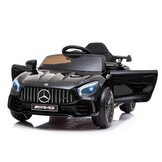 Elektrische kinderauto - Mercedes GTR - 99x55cm - 8km/u - zwart