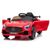 Elektrische kinderauto - Mercedes GTR - 99x55cm - 8km/u - rood