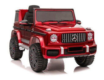 Elektrische kinderauto - Mercedes G63 - 120x75x67cm - rood lak