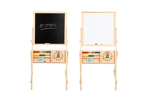 Schoolbord - krijtbord & whiteboard - 50x56,5x115 cm - hout
