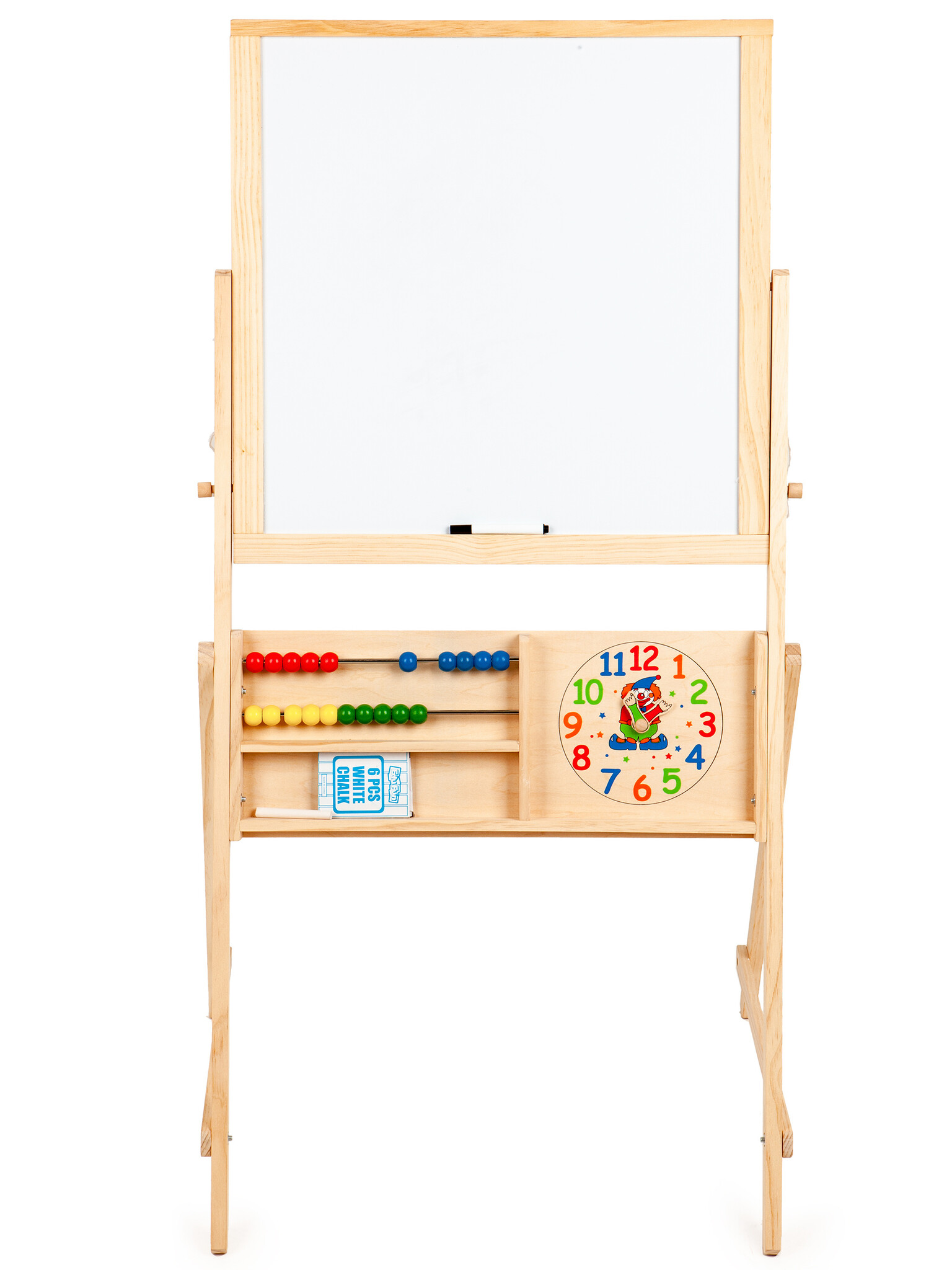Schoolbord - krijtbord & whiteboard - 50x56,5x115 cm - hout