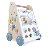 Loopwagen - duwwagen - 31,5x26,5x45,5cm - met blokken - hout