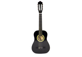 Kinder gitaar - 76x28x7,5cm - 6 snaren - hout - donkerbruin