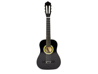 Kinder gitaar - 76x28x7,5cm - 6 snaren - hout - donkerbruin