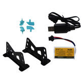 Bestuurbare boot - 34x10x8,5cm - tot 40km/u - geel turquoise