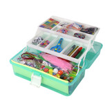 Knutselkoffer - knutselpakket - 31x18x14cm  - groen