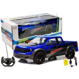 Bestuurbare auto - RC - pick-up - 43x18x15cm - blauw