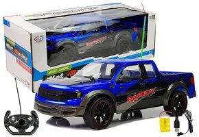 Bestuurbare auto - RC - pick-up - 43x18x15cm - blauw