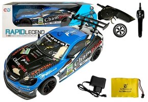 Bestuurbare auto - RC - raceauto - 43x18x12cm - 2,4GHz - blauw