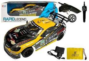 Bestuurbare auto - RC - raceauto - 43x18x12cm - 2,4GHz - geel