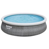 Bestway opblaaszwembad - 457x107cm - met pomp en trap - rotan