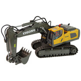 RC graafmachine - 31x14x10cm - met schroevendraaier - geel