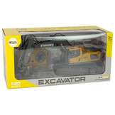 RC graafmachine - 31x14x10cm - met schroevendraaier - geel