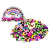 Kralenset - 20x12x3cm - DIY ketting en armband - met regenboog bakje