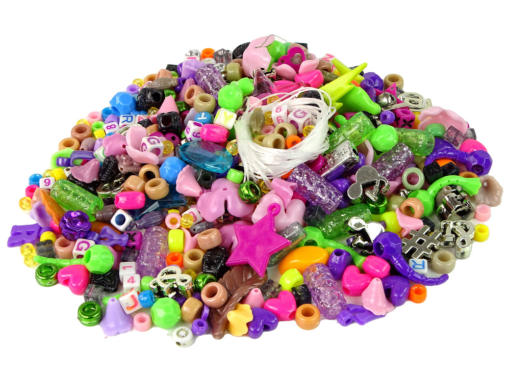 Kralenset - 20x12x3cm - DIY ketting en armband - met regenboog bakje