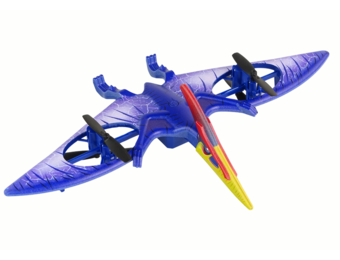 RC dinosaurus - pterosaur  - 28x19x4cm - paars