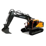 RC graafmachine - 61x17x41cm - met grijper - oranje grijs