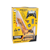 RC graafmachine - 41x40x12cm - 2,5km/u - met accessoires - geel