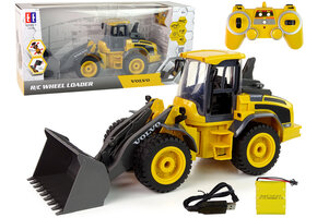 RC graafmachine - 43x21x13cm - met LED-verlichting - geel