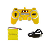 RC graafmachine - 43x21x13cm - met LED-verlichting - geel