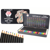 Kleurpotloden - tekendoos - 36,5x18,5x3 cm - 120 delig