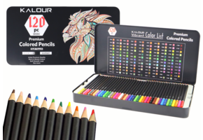 Kleurpotloden - tekendoos - 36,5x18,5x3 cm - 120 delig