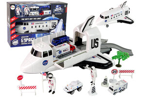 Speelgoed vliegtuig - 37x32x21cm - ruimteschip voertuigen - wit