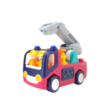 Speelgoed brandweerauto - 23x11x16cm - met geluid - vanaf 1 jaar