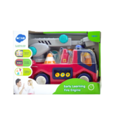 Speelgoed brandweerauto - 23x11x16cm - met geluid - vanaf 1 jaar