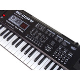 Keyboard piano - 65x20x6cm - met microfoon - 61 toetsen - zwart