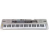 Keyboard piano - 76x21x4cm - microfoon & LED verlicht - grijs