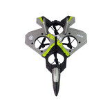 RC vliegtuig - 24x6x18cm - mini-drone - LED - zwart grijs