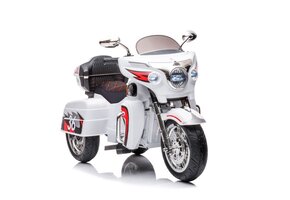 Kindermotor - 3 wielen - 109x47x68cm - 3 tot 6km/u - wit