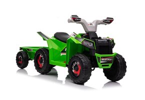 Kinderquad - met aanhanger - 106x41x48 cm - 3-5km/u - groen