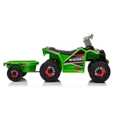 Kinderquad - met aanhanger - 106x41x48 cm - 3-5km/u - groen